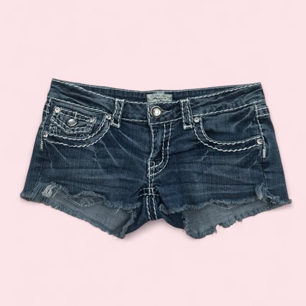 Y2K Micro Denim Shorts - LA idol USA
